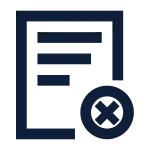 Contract Notfiled Line SVG Icon